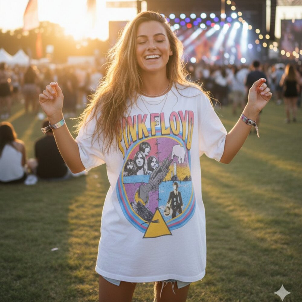⭐ Recycled Karma Pink Floyd Shirt Medium